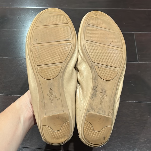 Cole Haan Beige Leather Ballet Flats Size 6.5 - Picture 4 of 5